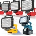 thumbnail image 2 of 8" Power Tool Parts For De*walt 20V Battery LED Work Lights Outdoor Lamp Hand Lantern Spotlight USB Charger, 2 of 10