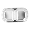 thumbnail image 3 of Sauce Dish, Divided Plate Practical Save Cabinet Space  For Children Camping Trips, Hiking For Family 2 Grids, 3 of 8