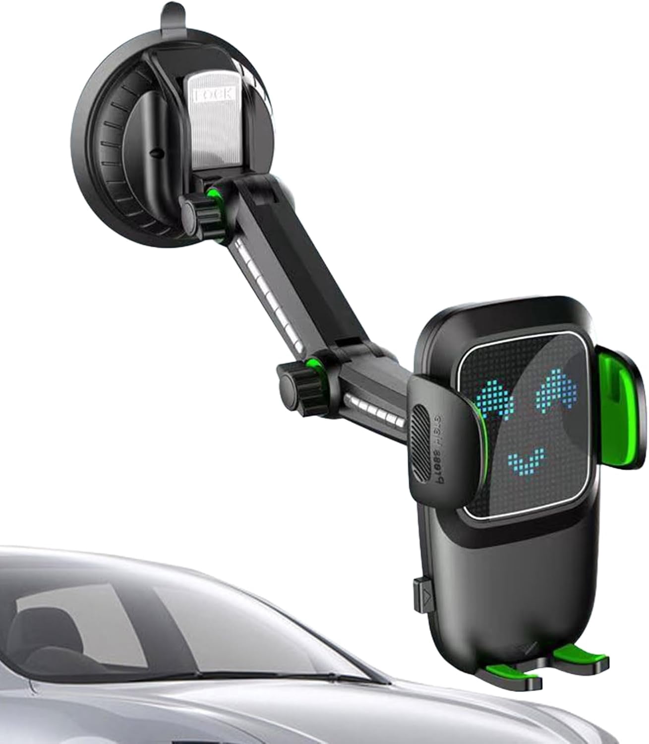 XIHAMA Windshield Car Phone Mount, Phone Mount for Car 360° Rotatable, Portable Car Phone Holder with Suction Cup, Phone Support with 5Kg Bearing Load, Shock-Proof Phone Holder for Vehicles