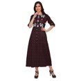 thumbnail image 2 of Moomaya Robe Kurti d'Été à Manches Courtes Imprimée, Tunique Ligne A pour Femmes, 2 of 5