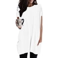thumbnail image 2 of Chandails Opaques pour Femmes Col Roulé T-Shirt Spandex Femmes Manches Longues Chandail à Rayures pour Femmes Hauts Athlétiques pour Femmes Manches Courtes T Col Hauts pour Femmes T-Shirts de Course pour Femmes Chandails à Col pour Femmes, 2 of 4