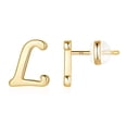 thumbnail image 2 of XZNGL Gold 26 Alphabet Stud Earrings With Gold Plated Finish Womens Earrings, 2 of 9