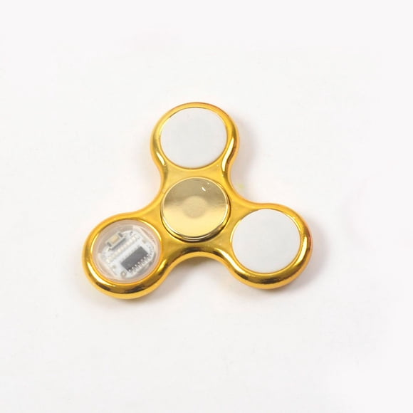 6colors Creative LED Light Luminous Fidget Spinner Changes Hand Spinner Golw in the Dark Stress Relief Toys For Kids,gold