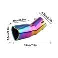 thumbnail image 2 of Car Modified Heart-Shaped Dual Pipe Exhaust Tip | Stainless Steel Tailpipe Upgrade | Enhanced Performance | Easy Installation | Universal Fit for Sedans Suvs Sports Cars, 2 of 5