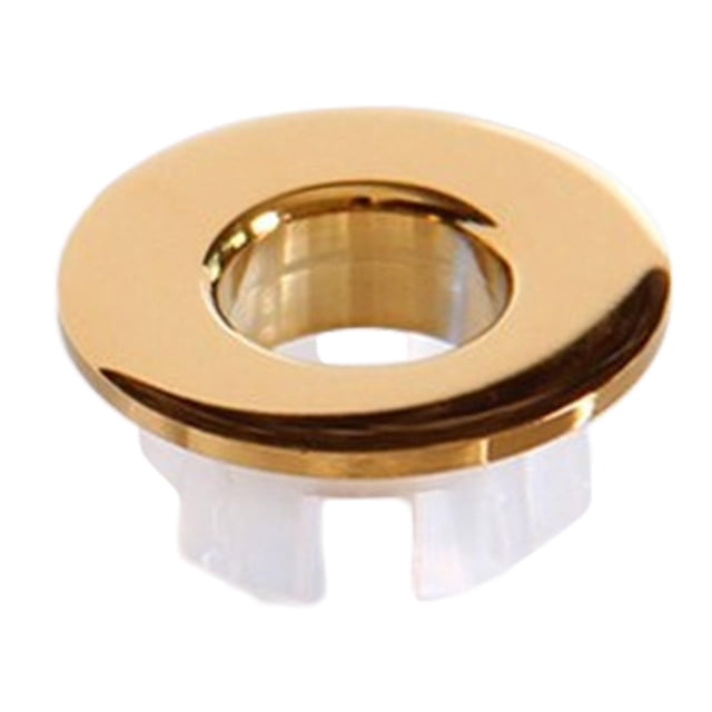 simhoa Sink Overflow Cover Overflow s,Insert Circle Sink Hole Cover,Bathroom Vanity Gold