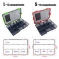 thumbnail image 4 of 11 Compartiments Étanches Équipement de Pêche Box Fishing Leurre Cuillère Hameçon Appât Étui de Rangement Boîte Utilitaire, 4 of 7