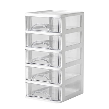 Plastic Storage Drawers Desktop Storage Box,Transparent Small Drawer Desk,Plastic Mini Storage Box,Stationery Storage Box Photo Storage Box