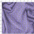 thumbnail image 4 of Soimoi Purple Poly Georgette Fabric Leaves & Grandiflora Roses Floral Print Fabric by the Yard 52 Inch Wide, 4 of 5