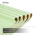thumbnail image 3 of Unique Bargains Double Sided Color Flower Wrapping Paper Light Green+Gold 22.8'x22.8' Waterproof 10 Pack, 3 of 5