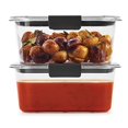 thumbnail image 3 of Rubbermaid Brilliance Food Storage Container, Medium Deep, 4.7 Cup, Clear, 2-Pack, 3 of 4
