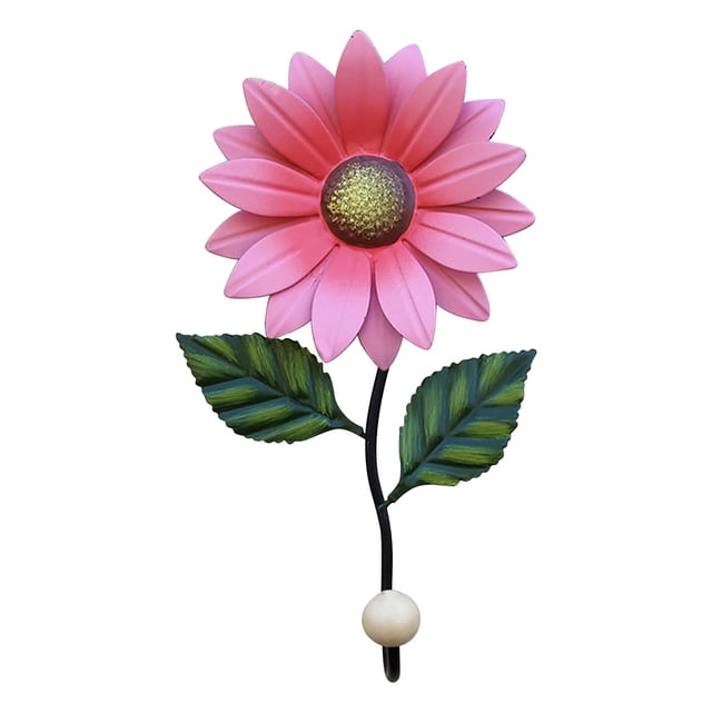 Storage Items Clearance!Pcksrro Small Wall Hanging Metal Wall Flower Art Flower Wall Decorations Jacket Hangers Hanging Racks for Clothes Heavy Duty Key Storage Iron Flower Wall Rose