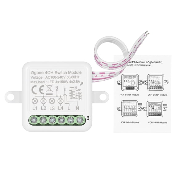 Smart Switch,4ch Relay Support 2 Way Switch Works Wifi Switch 2 Way Switch Support 2 Way Switch Relay With Wi-fi Switch Mizuh Havou