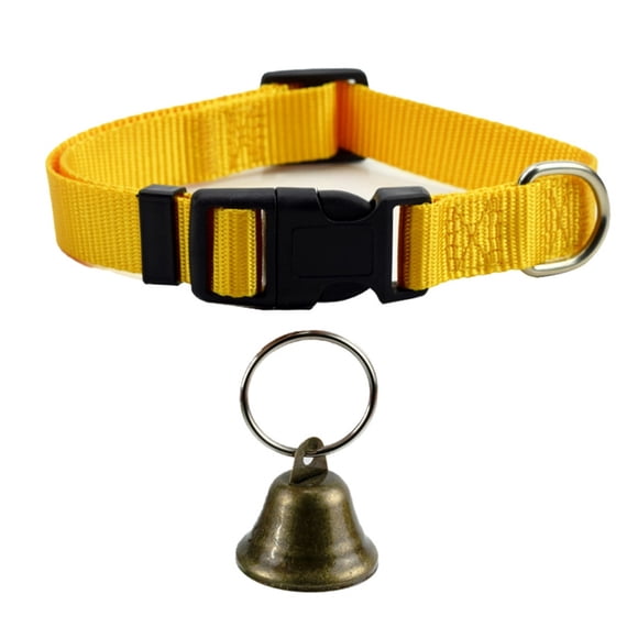 Collier Réglable en Nylon pour Bétail avec Clochette en Cuivre, Sangle d'Entraînement Anti-Perte pour Chèvre, Mouton, Bétail, Cheval
