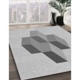 thumbnail image 3 of Ahgly Company Tapis d'Intérieur Lavable en Machine Carré Transitionnel Gris Canon, 4 Pieds Carré, 3 of 7