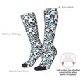 thumbnail image 4 of Xecao Football Soccer Ball Pattern Adult Stockings with Color-Block Design and 3D Print, Breathable Comfortable Hosiery for Daily Wear and Sports, 4 of 5