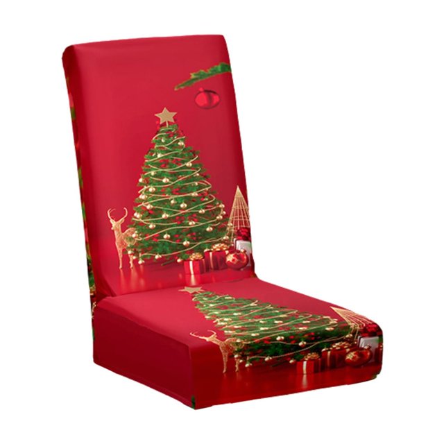 Christmas Dining Chair Covers Chair Back Covers Removable Washable Chair Protectors For Christmas Home Kitchen