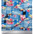 thumbnail image 1 of Soimoi Poly Georgette Fabric Dot & Pretzels Food Printed Fabric 1 Yard 42 Inch Wide, 1 of 3
