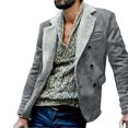 thumbnail image 4 of Qertyioot Tops for Men Fall Winter Casual Long Sleeve Button Fashion Jacket, 4 of 6