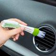 thumbnail image 2 of Multifunctional Double Ended Mini Duster for Car Air Vent Cleaner Brush for Computer Keyboards Fans Air Conditions Car Air Outlets and Window Leaves Blinds Shutter, 2 of 6