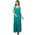 thumbnail image 1 of Bimba Women's Solid Spaghetti Strap Maxi Dress for Summer Beach Wear Sundress, 1 of 9