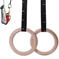thumbnail image 4 of Made Of Fitness Wood Gymnastics Rings Solid Birch Wood Compact WoodSolid Birch Is More Environmentally Friendly, 4 of 10