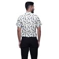 thumbnail image 3 of BESTMAN Slim Fit Shirts For Men Button Down Short Sleeve Printed Shirts For Boys, 3 of 5