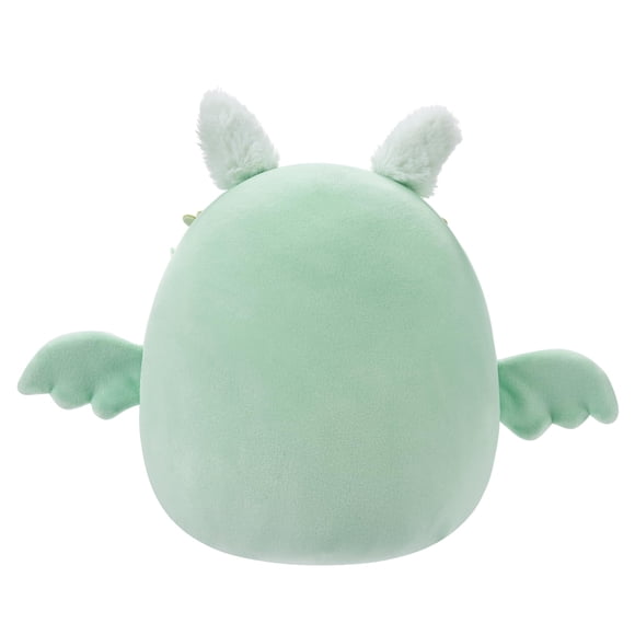 Squishmallows Original 7,5 Po - Tove le Papillon de Nuit Vert Menthe avec Couronne de Fleurs et Ventre Duveteux