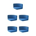 thumbnail image 3 of kurtrusly Trilateral Chair Covers Wide Application And Strong Elastic Chair Protection Made Easy Polyester Cover Chairs Decoration Grey blue 5Set, 3 of 6
