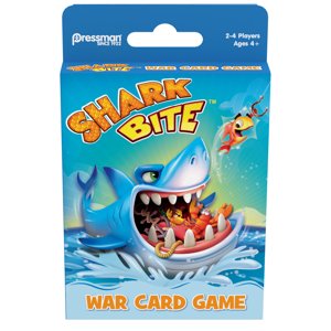 Pressman Shark Bite Jeu de cartes de guerre - Âges 4 et vers le haut, 2-4 joueurs