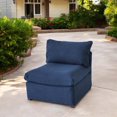 thumbnail image 3 of Ensemble modulaire de fauteuils Flexiform sans accoudoir, bleu, 3 of 7