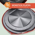 thumbnail image 2 of Elite Gourmet Mexican Taco Tuesday Quesadilla Maker, Easy-Slice 6-Wedge, Grilled Cheese, 11 Inch, Red, 2 of 6