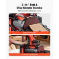 thumbnail image 3 of KFFKFF 5" Disc Sander & 1" x 30" Belt Sander, 250W Benchtop Belt Disc Sanders Combo with 0 - 45° Adjustable Worktable & Dust Collection Ports, 3 of 9