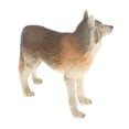 thumbnail image 1 of thinsony Simulation Animals Model Figure Kids Educational Toy Decor Brown Wolf, 1 of 8