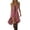 Pink, variant on Wdgfv Womens Western Cowgirl Mini Dress Sexy Spaghetti Strap Deep V Neck Vintage Dresses Ruffled Sundresses