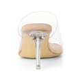 thumbnail image 3 of BLISSFUL STEP Sandales à Talons Aiguilles à Bride Transparente pour Femmes Nude 7, 3 of 6