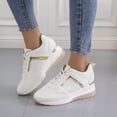 thumbnail image 1 of Babysbule Chaussures pour Femmes en Liquidation, Chaussures Plates-Formes Décontractées à Lacets à Talon Compensé à Paillettes Chaussures Simples Espadrilles Femmes, 1 of 3
