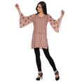 thumbnail image 3 of Moomaya Kurtis Courtes en Poly-Crêpe pour Femmes, Robe à Manches Kimono Imprimée, Haut Indien, 3 of 5