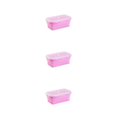 thumbnail image 3 of Thinsony Silica Gel Lightweight And Compact For On--Go Sealed Preservation Box Microwave Lunch Box Silicone Lunch Box pink 800ml 3Set, 3 of 6