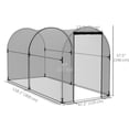 thumbnail image 3 of Outsunny 9.8' x 3.9' Plant Protector from Animals with Zipper Roll-Up Door, 3 of 10