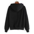 thumbnail image 3 of MRULIC Chandail en Molleton pour Femmes Sweat à Capuche à Manches Longues Pull-Over Noir + m, 3 of 3