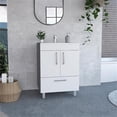 thumbnail image 2 of FM FURNITURE Otello Engineered Wood Single Bathroom Vanity in White, 2 of 7