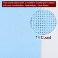 thumbnail image 4 of Unique Bargains 14 Count Cross Stitch Cloth 20 by 28 Inch Embroidery Fabric, Sky Blue, 4 of 6