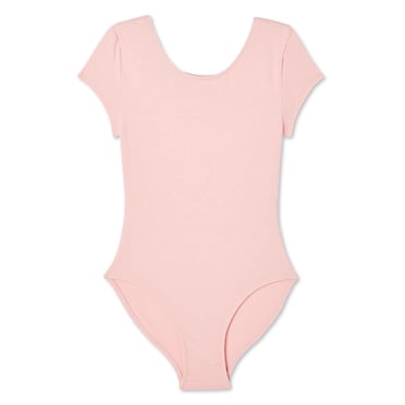 George Girls' Short Sleeve Leotard Dance Bodysuit