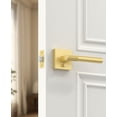 thumbnail image 2 of Poignées de Porte Mates Intérieures Moletées Intimité Poignées de Porte Levier de Porte Robuste pour Chambre Ou Salle de Bain Réversible Sans Clé pour Portes Gauche Droite AM, 2 of 7