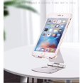 thumbnail image 5 of Phone Stand Adjustable Phone Stand Flat Solid Aluminum Stand Charging Base For Smartphone Accessories Rose Gold, 5 of 5