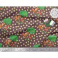 thumbnail image 2 of Soimoi Poly Georgette Fabric Floral,Tree & Deer Kids Decor Fabric Printed Yard 42 Inch Wide, 2 of 3