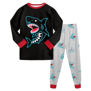 Gubotare Toddler Boys Pajamas Boys' Long Sleeve Pajama Set Cotton Sleepwear (Sky Blue,3-4 Years)