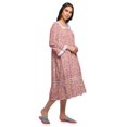 thumbnail image 2 of Moomaya Chemise de Nuit Évasée en Coton pour Femmes, 2 of 6