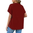 thumbnail image 4 of Liquidation d'Économies d'Été! Tunique à Manches Courtes à Col Rond pour Femmes Enceintes, Blouse Décontractée de Printemps Été, Chemise de Maternité Confortable et Tendance pour le Quotidien Liquidation Ventes Aujourd'hui Aubaines Prime, 4 of 8