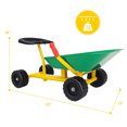 thumbnail image 2 of Gymax 8'' Heavy Duty Kids Ride-on Sand Dumper Front Tipping w 4 Wheels Sand Toy Gift, 2 of 10